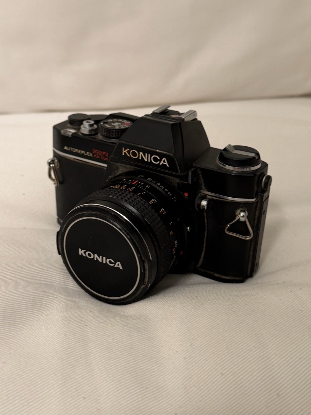 Vintage Konica Autoreflex TC 35mm Film Camera with Hexanon AR 50mm f1.7 Lens